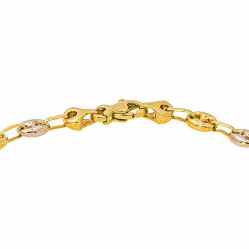 Bracelet Bracelet Grain de café en or jaune, rose et blanc 58 Facettes 5742004CN