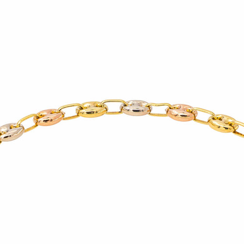 Bracelet Bracelet Grain de café en or jaune, rose et blanc 58 Facettes 5742004CN