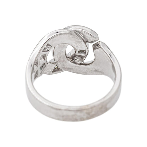 Bague 51 Dinh Van Menottes - Bague en or blanc et diamants 58 Facettes 5742062CN
