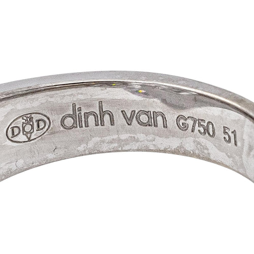 Bague 51 Dinh Van Menottes - Bague en or blanc et diamants 58 Facettes 5742062CN
