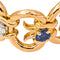 Bague 48.5 Bague bandeau en or rose, diamants et saphirs 58 Facettes 5714274CN