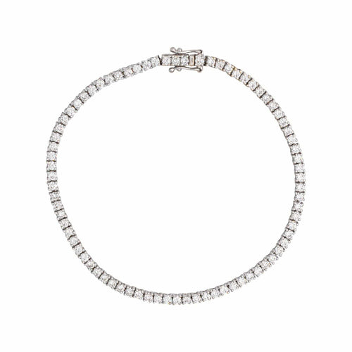 Bracelet Bracelet tennis en or blanc et diamants 58 Facettes 5724429RV