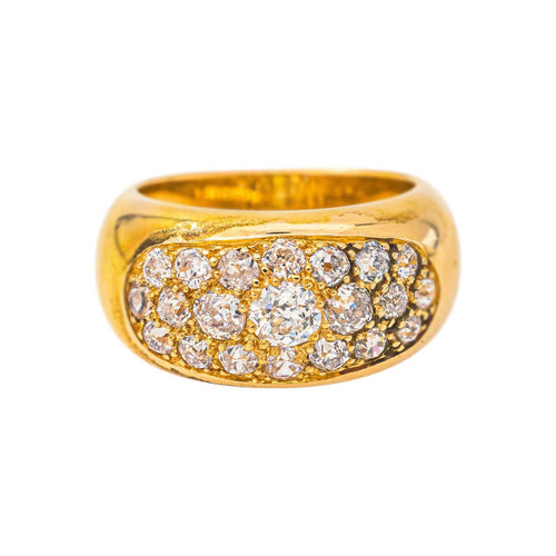 Bague 53 Bague jonc en or jaune et diamants 58 Facettes 5742983CN