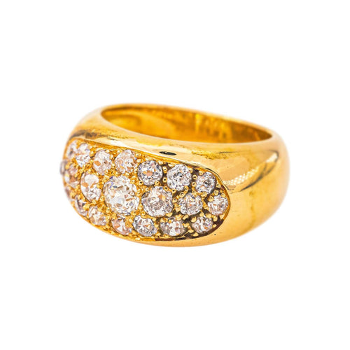 Bague 53 Bague jonc en or jaune et diamants 58 Facettes 5742983CN