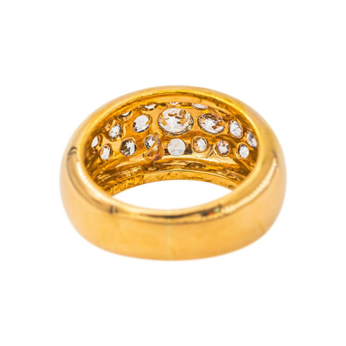 Bague 53 Bague jonc en or jaune et diamants 58 Facettes 5742983CN