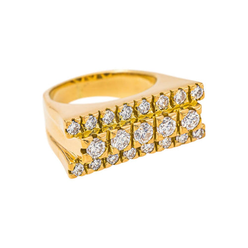 Bague 55 Bague en or jaune et diamants 58 Facettes 5693505CN