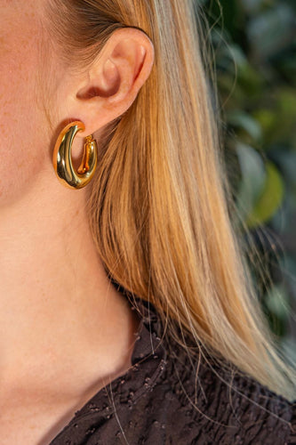 Boucles d'oreilles Chaumet Anneau - Boucles d'oreilles créoles en or jaune 58 Facettes 5481903CN