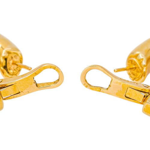 Boucles d'oreilles Chaumet Anneau - Boucles d'oreilles créoles en or jaune 58 Facettes 5481903CN