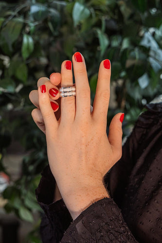 Bague 51 Chanel Ultra - Bague en or blanc et céramique 58 Facettes 5742984CN