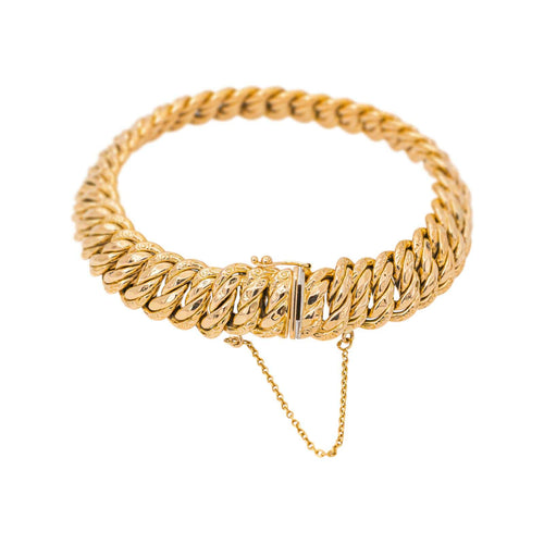 Bracelet Bracelet maille américaine en or rose 58 Facettes 5439454CN