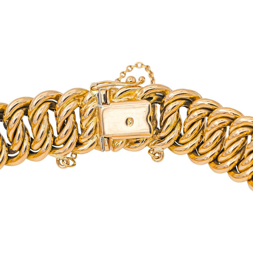 Bracelet Bracelet maille américaine en or rose 58 Facettes 5439454CN