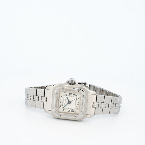 Montre Cartier Santos Carrée - Montre SM en acier cadran romain ivoire 58 Facettes 539