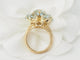 Bague 52 Bague fleur en or jaune et aigues-marines 58 Facettes 33558