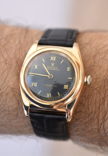 Montre Rolex Oyster Perpetual Bubbleback Ovetto - Montre 3131 en or jaune 58 Facettes RO-700