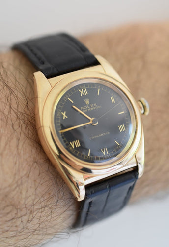 Montre Rolex Oyster Perpetual Bubbleback Ovetto - Montre 3131 en or jaune 58 Facettes RO-700