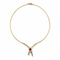 Collier Collier vintage en or jaune, rubis et diamants 58 Facettes rubis