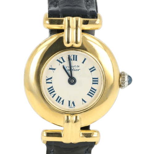 Montre Cartier Must - Montre Tank Vermeil plaqué or 58 Facettes MT47223