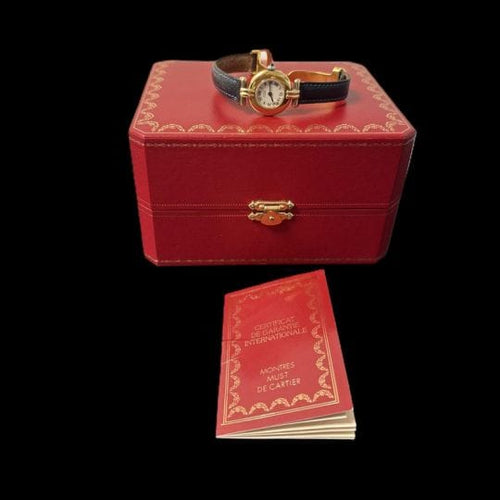 Montre Cartier Must - Montre Tank Vermeil plaqué or 58 Facettes MT47223