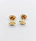 Boucles d'oreilles Puces d'oreilles marguerite vintage en or 18k, rubis et diamants 58 Facettes A04679
