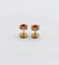 Boucles d'oreilles Puces d'oreilles marguerite vintage en or 18k, rubis et diamants 58 Facettes A04679