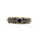 Bague 64 Bague chevalière vintage en or 18k, acier et saphir 58 Facettes A07432