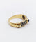 Bague 64 Bague chevalière vintage en or 18k, acier et saphir 58 Facettes A07432