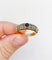 Bague 64 Bague chevalière vintage en or 18k, acier et saphir 58 Facettes A07432