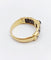 Bague 64 Bague chevalière vintage en or 18k, acier et saphir 58 Facettes A07432