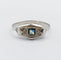 Bague Tank Art déco en or 18k et saphir 58 Facettes A07431