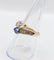 Bague 55 Bague toi et moi serpent en or 18k, diamant poire et saphir 58 Facettes A07351