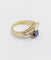Bague 55 Bague toi et moi serpent en or 18k, diamant poire et saphir 58 Facettes A07351