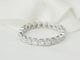 Bague 58 Alliance américaine - Bague en or blanc et diamants 0,58 ct 58 Facettes 33536