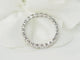 Bague 58 Alliance américaine - Bague en or blanc et diamants 0,58 ct 58 Facettes 33536