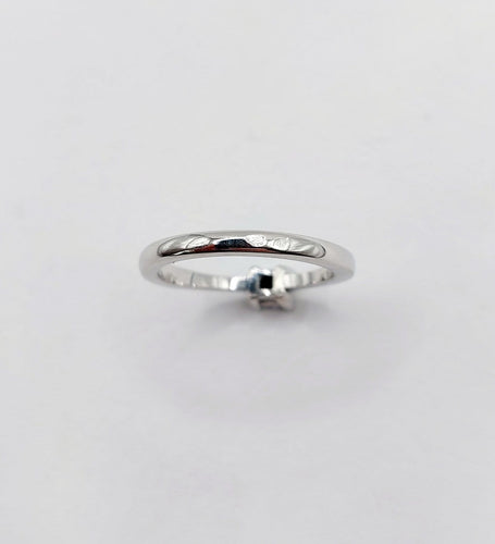 Bague 49 Bague solitaire vintage en or blanc 18k et diamant princesse 58 Facettes A07424