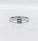 Bague 49 Bague solitaire vintage en or blanc 18k et diamant princesse 58 Facettes A07424