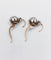 Boucles d'oreilles Dormeuses antiques en or rose 18k, argent et verres blancs 58 Facettes A07335