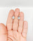 Boucles d'oreilles Dormeuses antiques en or rose 18k, argent et verres blancs 58 Facettes A07335