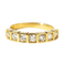 Demi-alliance - Bague en or jaune 585 et diamants