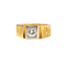 Bague solitaire en or jaune 585 et diamant 0,49 ct