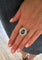 Bague 59 Pompadour - Bague en or gris 18 carats, tanzanite et diamants 58 Facettes B403