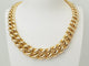 Collier Collier ras de cou gourmette en or jaune 18 carats 58 Facettes 28886