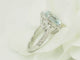 Bague 53.5 Bague entourage en or blanc, aigue-marine et diamants 58 Facettes 33802