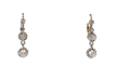 Boucles d'oreilles Boucles d'oreilles anciennes en or jaune et blanc et diamants 58 Facettes 30616