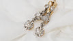 Boucles d'oreilles Boucles d'oreilles anciennes en or jaune et blanc et diamants 58 Facettes 30616