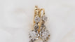 Boucles d'oreilles Boucles d'oreilles anciennes en or jaune et blanc et diamants 58 Facettes 30616