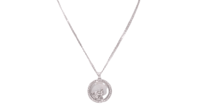 Collier Chopard Happy Diamonds - Collier en or blanc et diamants 58 Facettes 32004