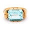 54 Bague Tank rétro en or 14 carats et topaze 58 Facettes 2A8354EC401C44B987D8D3D4B1DA56FA
