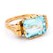 54 Bague Tank rétro en or 14 carats et topaze 58 Facettes 2A8354EC401C44B987D8D3D4B1DA56FA