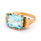 54 Bague Tank rétro en or 14 carats et topaze 58 Facettes 2A8354EC401C44B987D8D3D4B1DA56FA