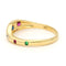 54.5 Bague gypsy vintage en or 18 carats, diamants, émeraude, saphir et rubis 58 Facettes 0E5181437754487B82357F63AD154450